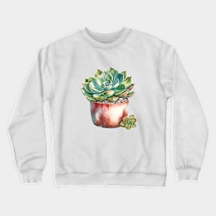 Succulents In Pot Crewneck Sweatshirt